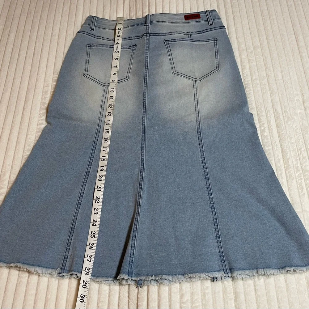Boutique Denim Midi Skirt | Worn Once - Picture 10 of 10